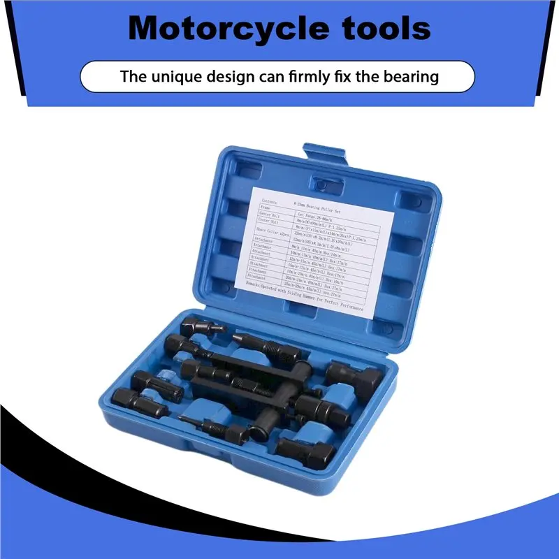 Inner Motorcycle Bearing Removal Tool 10Pcs Blind Internal Inner Insert Inside Bearing Extractor Puller Tool Motorcycle