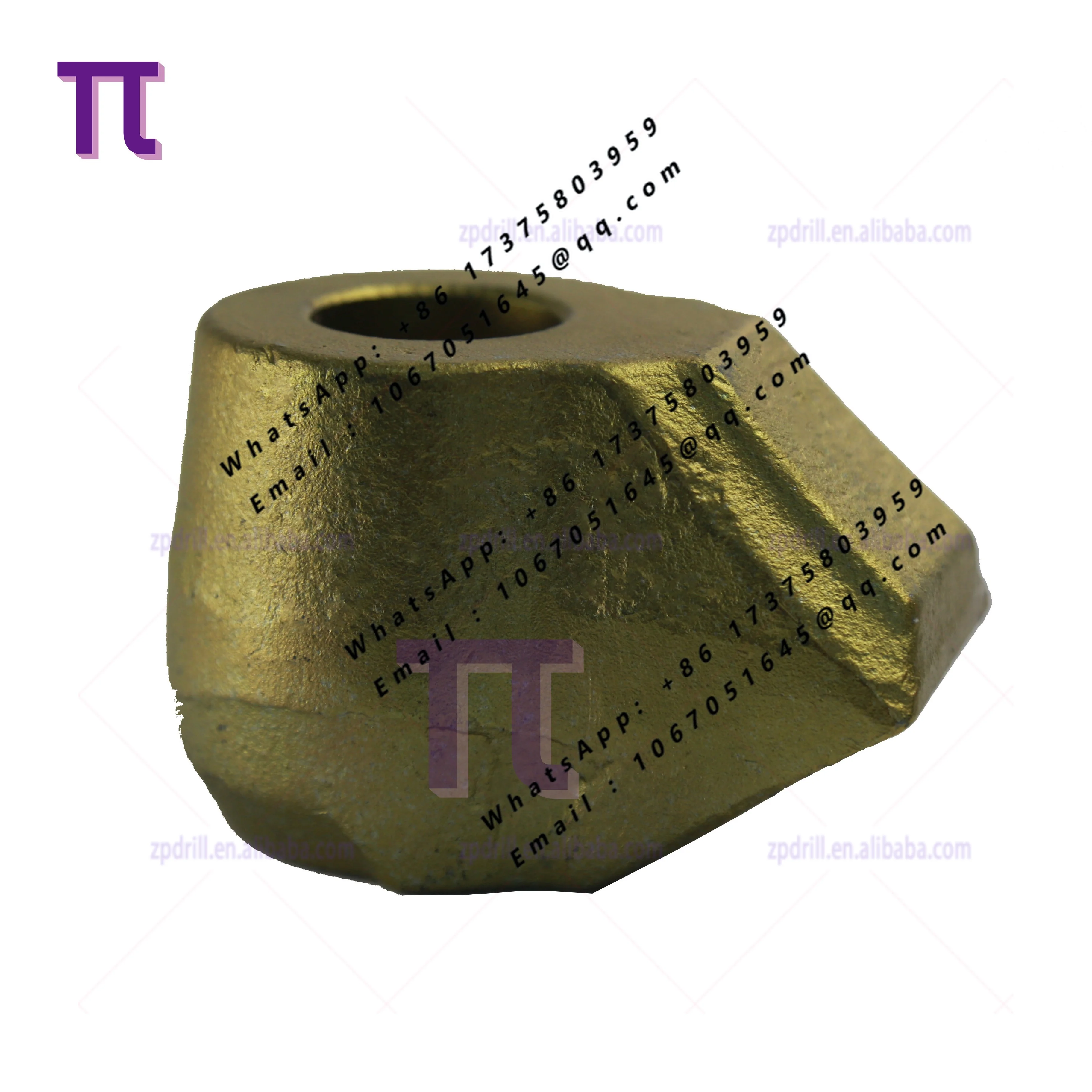 U43H Carbon Steel Drill Bits Holder Bit Holder Weld on Block Pick Holders Teeth Seat Adapter Blocks Sleeves