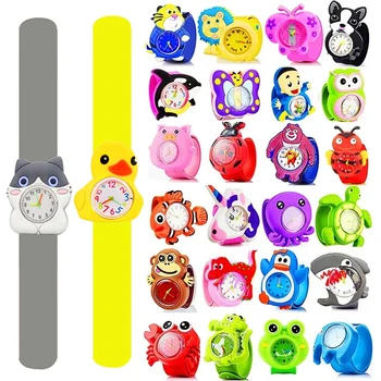 เด็กน่ารักการ์ตูน 3D สัตว์เด็กผู้หญิงเด็กนักเรียนนาฬิกายูนิคอร์นวันเกิดคริสต์มาสของขวัญเด็ก Study Time นาฬิกา