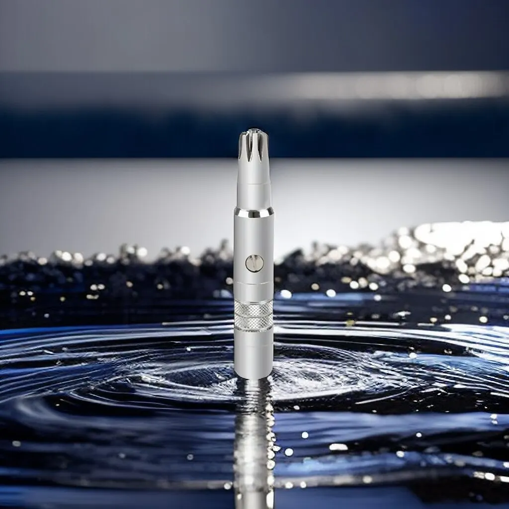 Smooth & Clean: Stainless Steel Manual Nose Hair Trimmer for Men - Portable & Washable! image 4