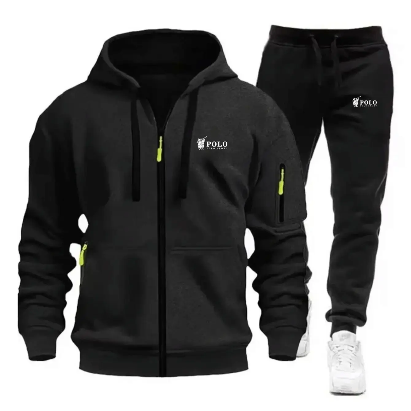 Zipper Sweatshirt Suit Sweatshirts for Men Daily Casual Hoodies Pants High Quality 2026 Sports Tracksuit Jogging Men's Clothing