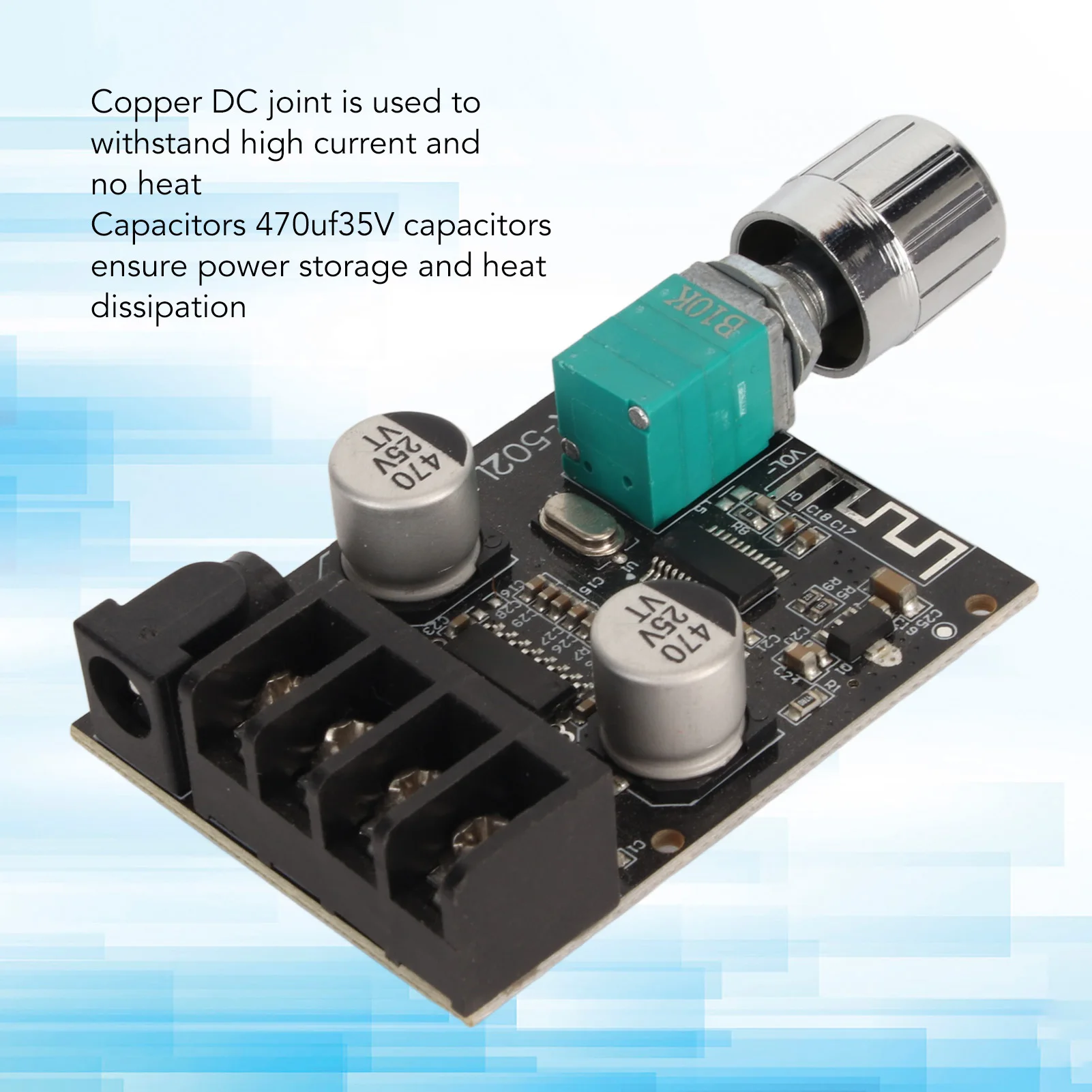 Power Amplifier Board Module Digital Power Amplifier Board Dual Channels 15m / 49.2ft  Distances for Speaker
