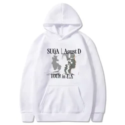 Kpop Suga Agust D Tour Merch Hoodie Long Sleeve Streetwear Men Women Hooded Sweatshirt Fashion Clothes Hooded Sportswear 202 3