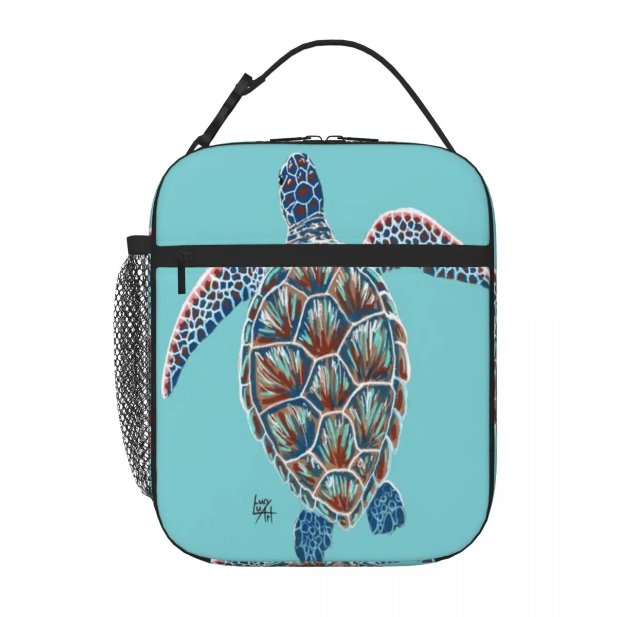 Bestselling Colourful Sea Turtle Waterproof Surface Carry Lunch Bag Gym Post-Workout Thermal Food Carrier