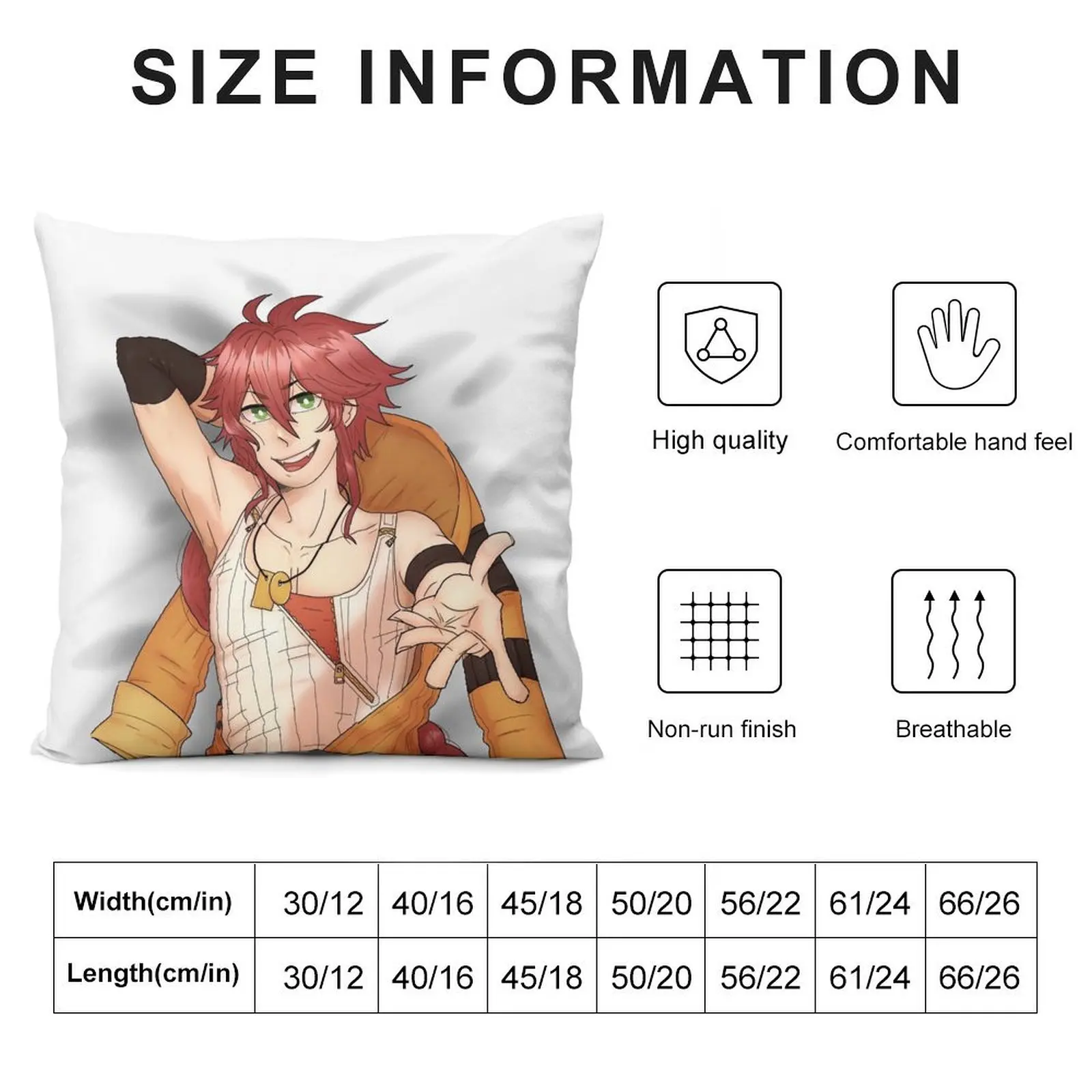 Code: Realize Impey Dakimakura Throw Pillow Cusions Cover pillow cover christmas pillow