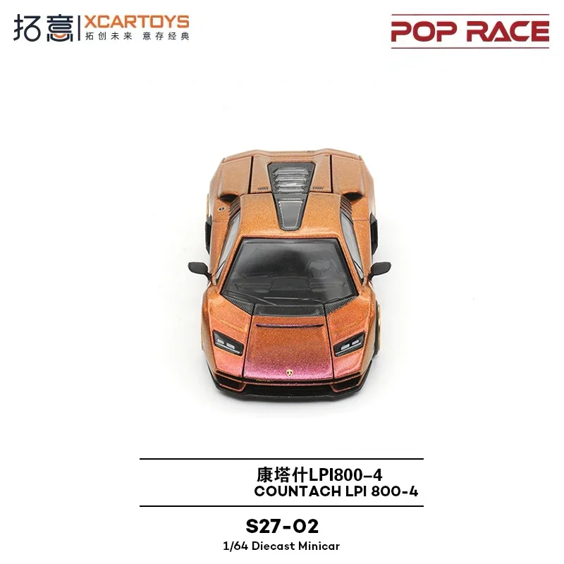 

Xcartoys Poprace 1:64 Countach LPI800-4 Diecast Diorama Car Model Toy Available in Stock