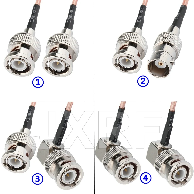 JX Connector HD-SDI BNC Male to BNC Male Coax Cable for SDI Camera Security CCTV Camera DVR System/BMCC 15cm 20cm 30cm 50cm 1m