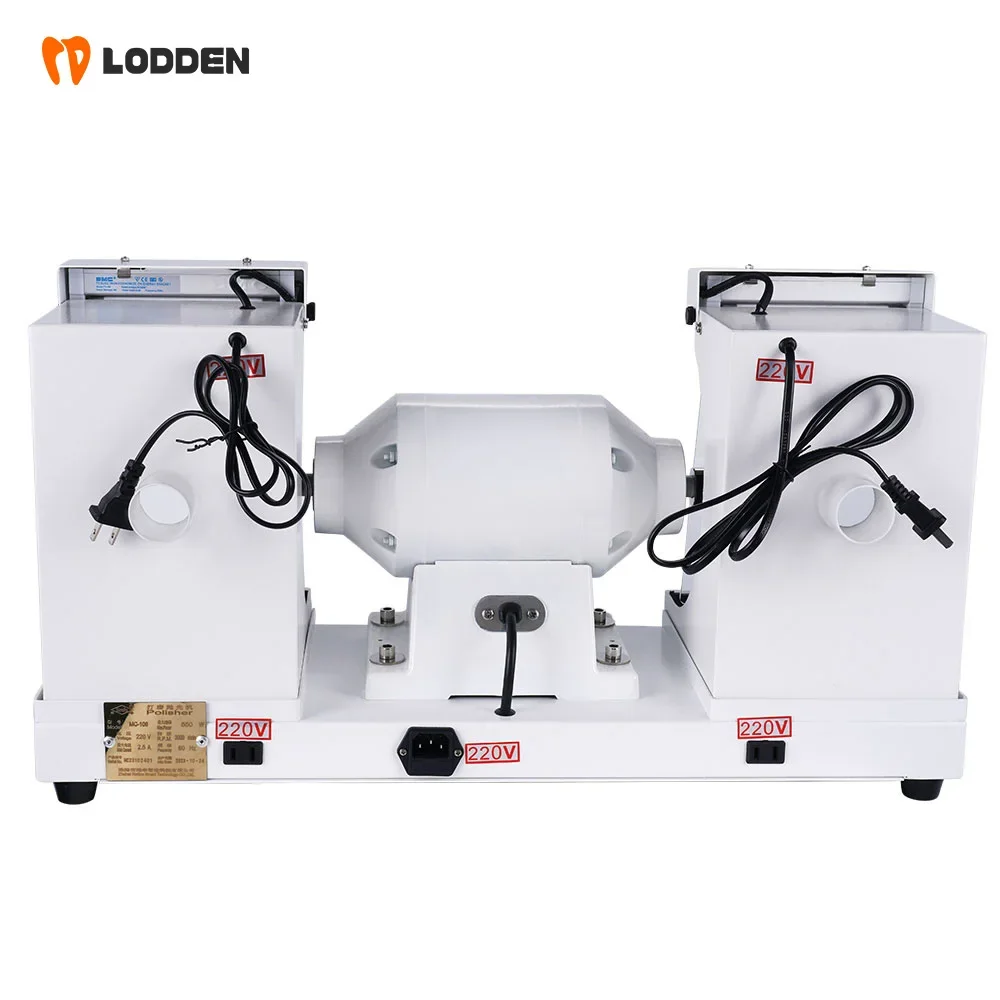 550W Dental Grinding Polishing Machine Lab Table Double-head Technician Polishing Equipment Dental Polisher Instrument