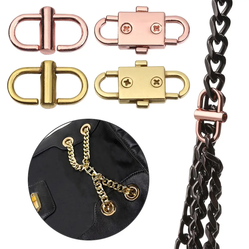 Adjustable Metal Buckle Clip Handbag Chain Strap Length Shorten Bag Accessories