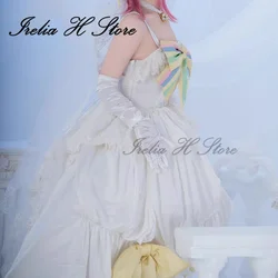 Irelia H Store Shugo Chara! 히나모리 아뮤 코스프레 코스튬 애니메이션 데이트 아뮤 웨딩 원피스 신부 애니메이션, 사이즈 맞춤 가능