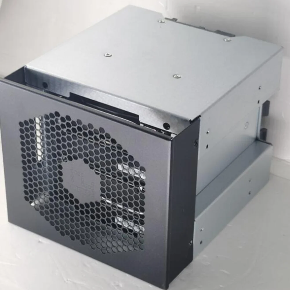 

4-Bay Large Capacity HDD Hard Drive Cage Rack 5 Inch 3 x Optical Drive Bays to 3.5 Inch SAS SATA Hard Drive Tray Caddy JDJ