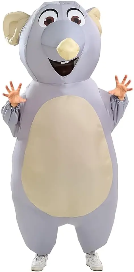 

Funny Inflatable Mouse Costume for Adult Halloween Party Cosplay Blow Up Suit