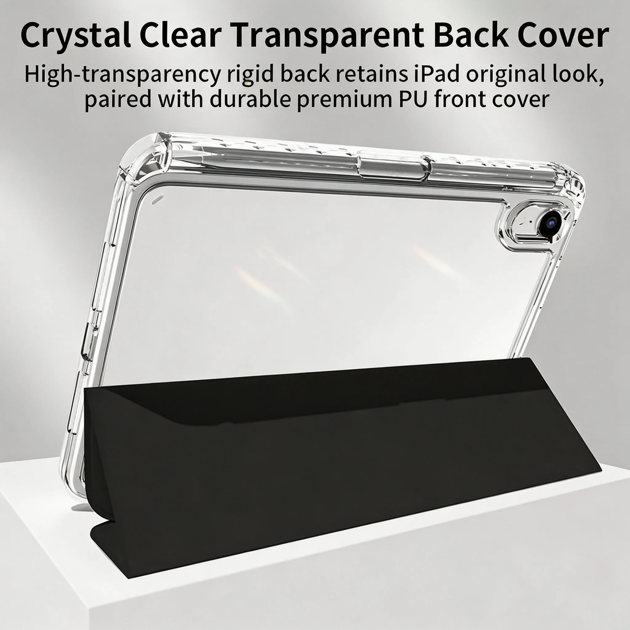Case For iPad Mini 7th Gen A17 Pro 8.3inch/ iPad Mini 6th Gen, Cover With Pencil Holder, Tri-Folding PU Leather Cover