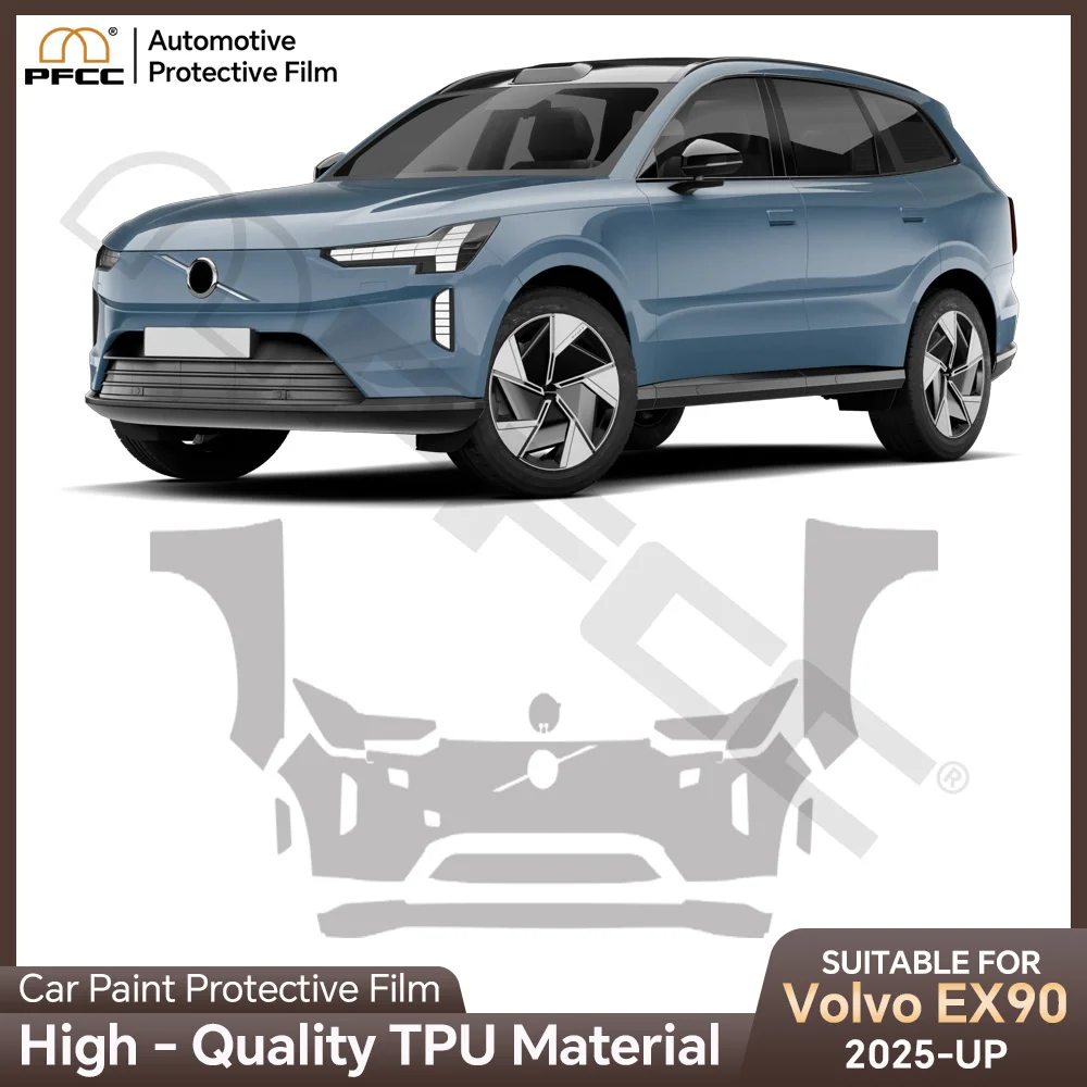 

9Mil TPU Front Bumper Scratch-resistant Car Paint Protection Film For Volvo EX90 2025 Car Body Transparent Bra Per-cut PPF Kit