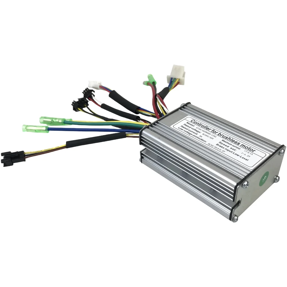 

17A 36V 48V 17A Square Wave Controller for 350W Brushless Motor Ebike with LED790 900S LCD Display and Front Light Function