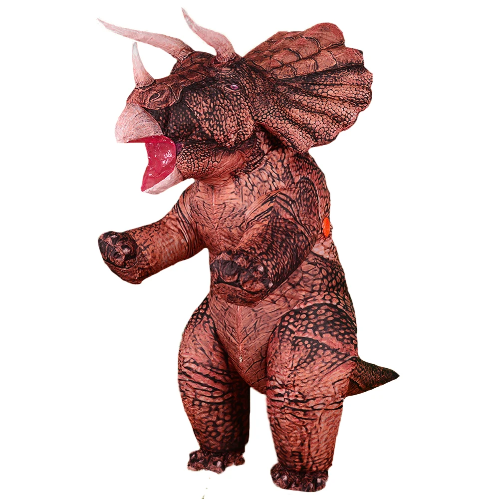 

Inflatable Dinosaur Costume Blow up Triceratops Costumes for Adults Fancy Dino Onesies Party Halloween Cosplay Costume