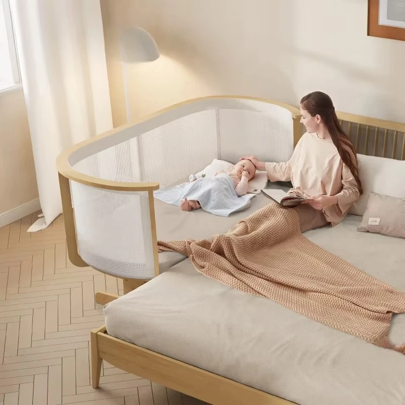 

Wholesale Factory Co-Sleeper Crib Adjustable Boori Nest Bedside Bed Kids' Cribs for Newborn Baby for Bedroom and Hospital Use