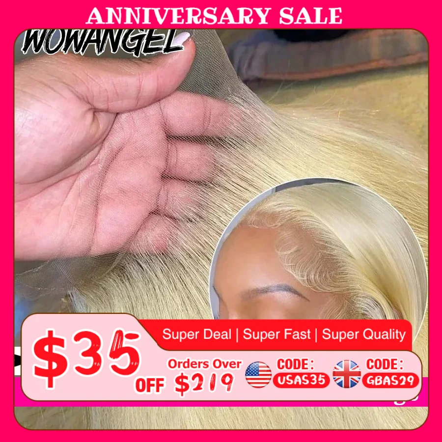 12A Loira 613 #   Hd laço frontal completo perucas 13x6 perucas dianteiras do laço cabelo humano em linha reta perucas coloridas cabelo brasileiro 250% para mulher