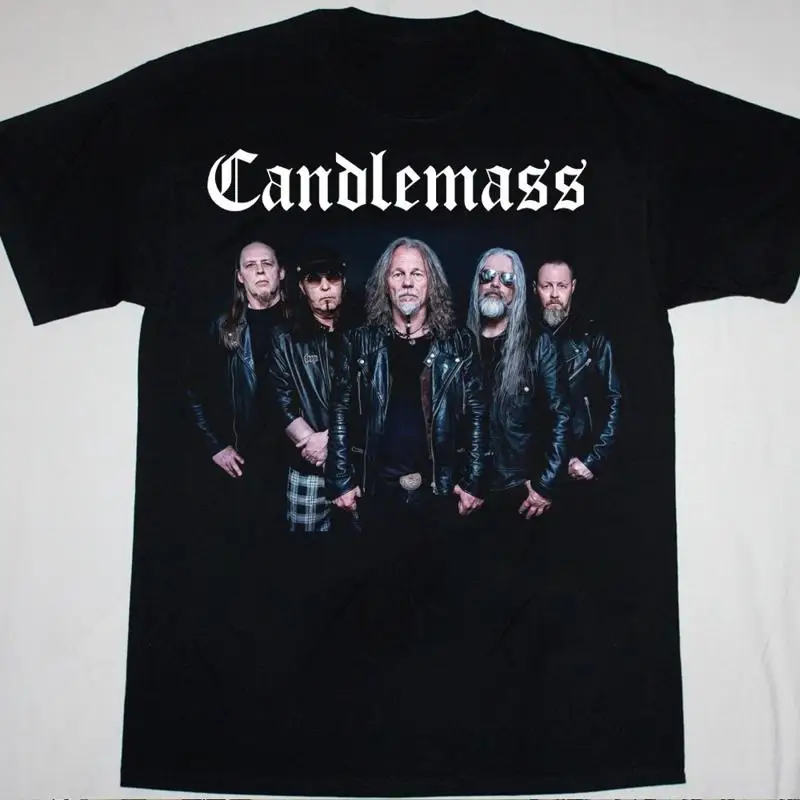 

Горячая мужская футболка с логотипом Candlemass S 235XL 20D1888