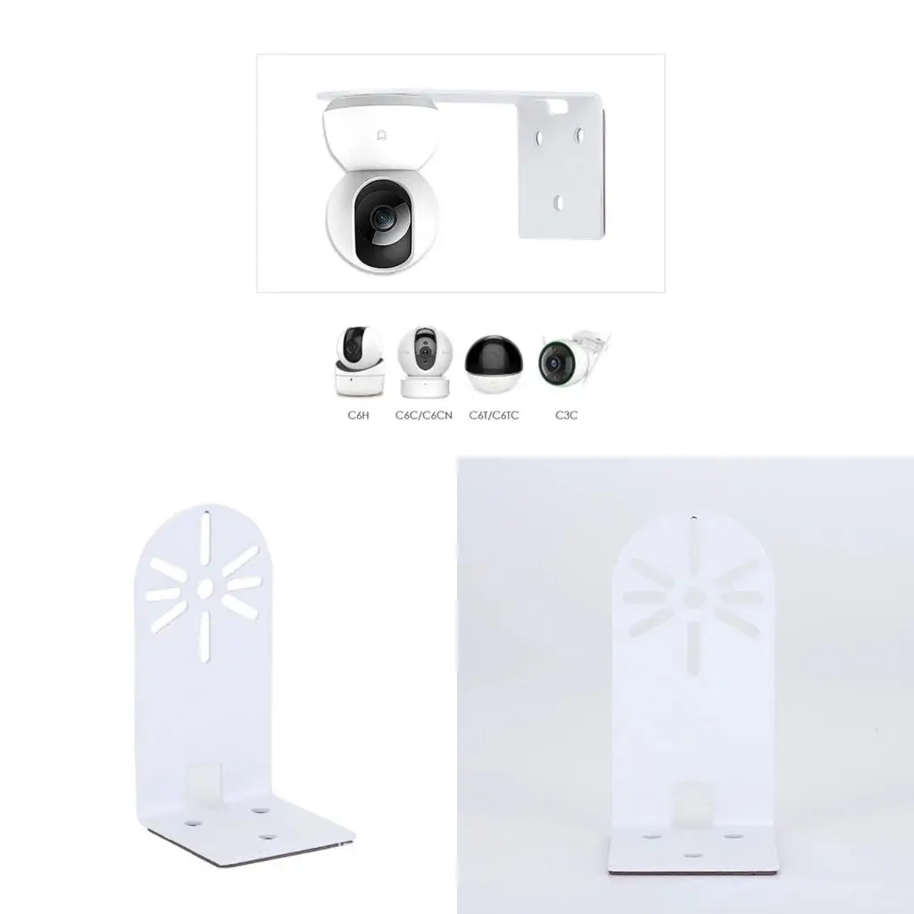 1Pc L Shape Nail Free Wall Mount Camera Iron Bracket With Glue Base PTZ Version Camera Surveillance Bracket For Huawei Xiaomi
