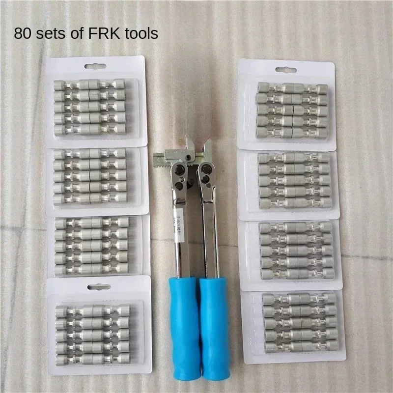 Refrigerator Repair Welding-Free Tool Set Nested Loops Sealing Liquid Frk Press Plier with 50 PCs 80 Pcs Composite Ring