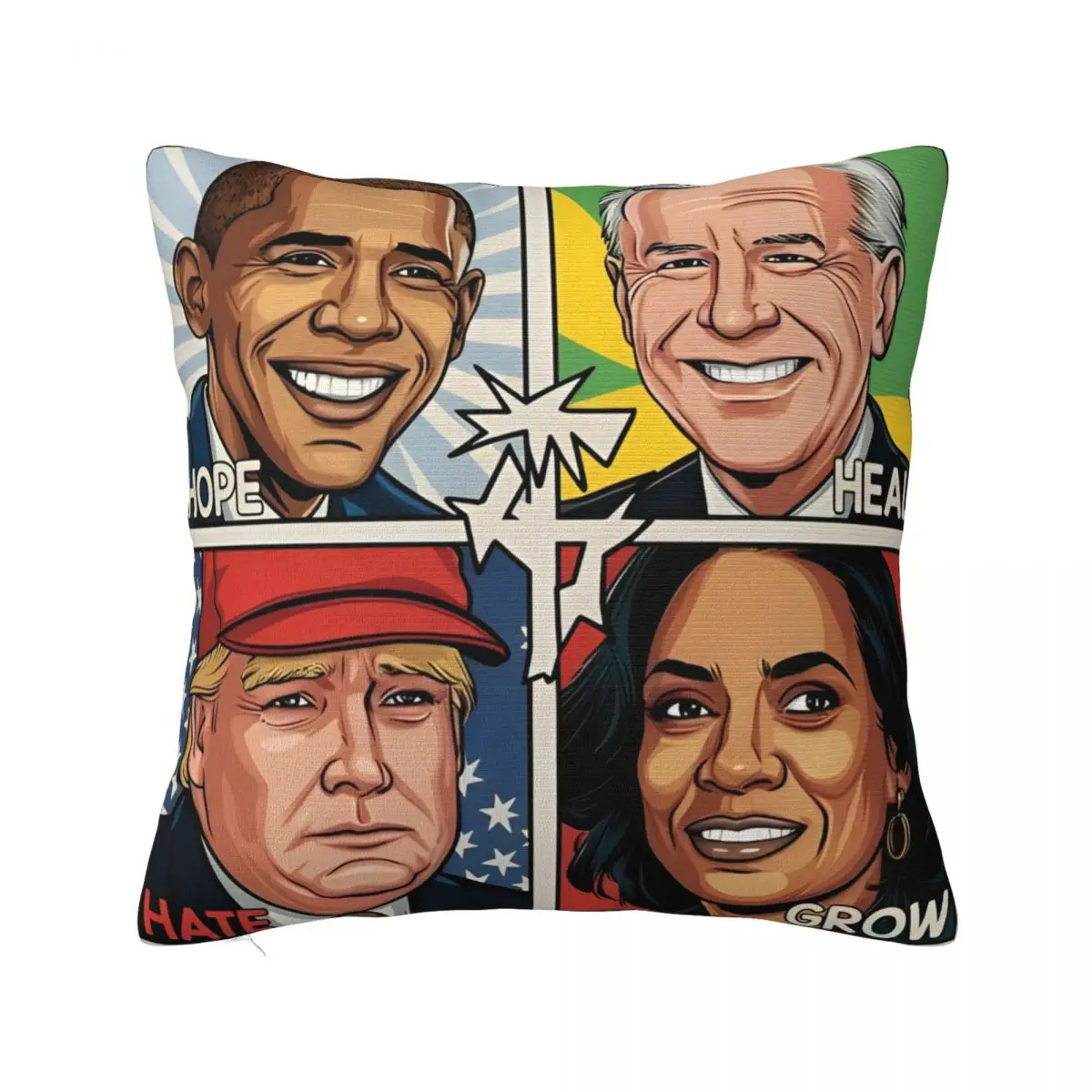 

Trump Biden Kamala Pillowcase Double-sided Printing Polyester Cushion Cover Decorations Throw Pillow Case Cover Home 45X45cm