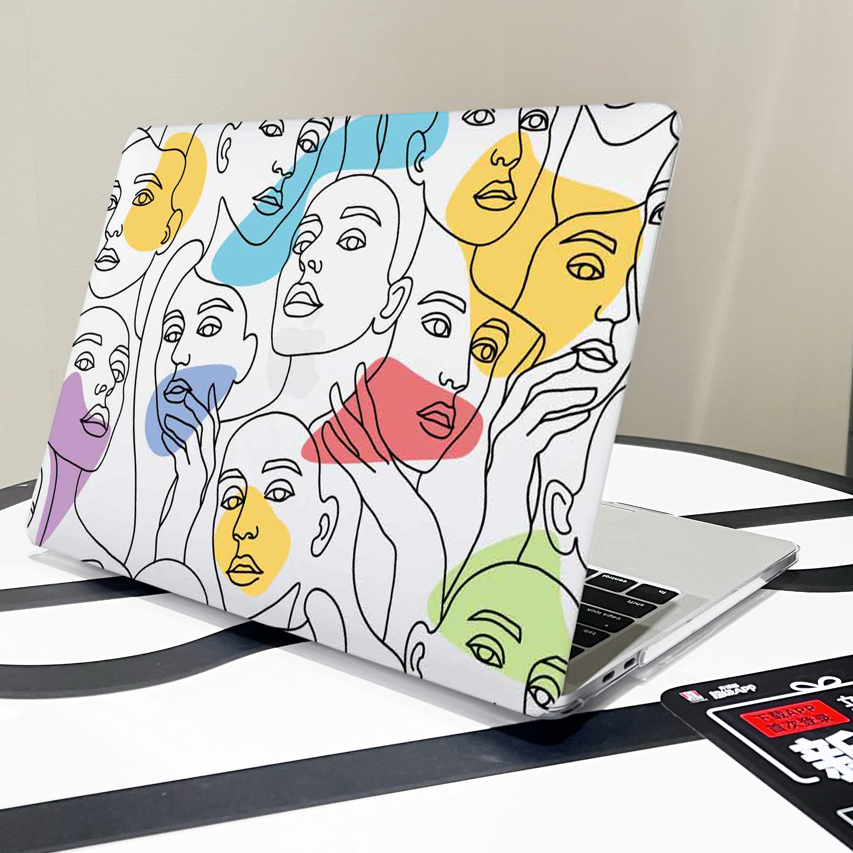 Laptop tasche für MacBook M1 M2 Air 13 15 14,2 Pro 16,2 incha2681a2179a2337a2338a2442a2289 Touch Bar/ID Graffiti Skin Cover