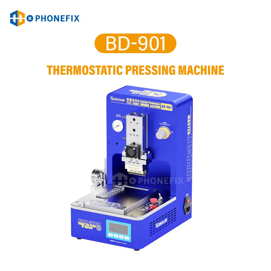 Meccanico BD-901 Pro termostatico Flex Cable Bonding Machine doppia stazione di pressatura per telefono cellulare LCD cablaggio premendo riparazione