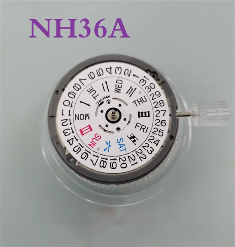 

Brand New original Fully Automatic NH36 Mechanical Movement NH36A Dual Calendar Movement Replaces 4R36/7S36