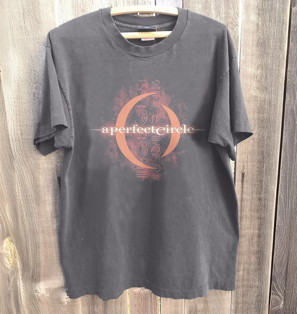 A Perfect Circle Rock Band Schwarzes Unisex-T-Shirt Charcoal Harajuku Herren-T-Shirts
