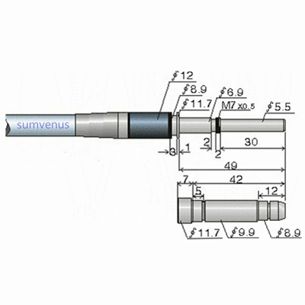 Medyczne chirurgiczne Φ4X1800mm 2500m 3000mm pasuje do interfejsu Storz endoskop pasuje do interfejsu Wolf Storz źródło zimnego światła światłowód
