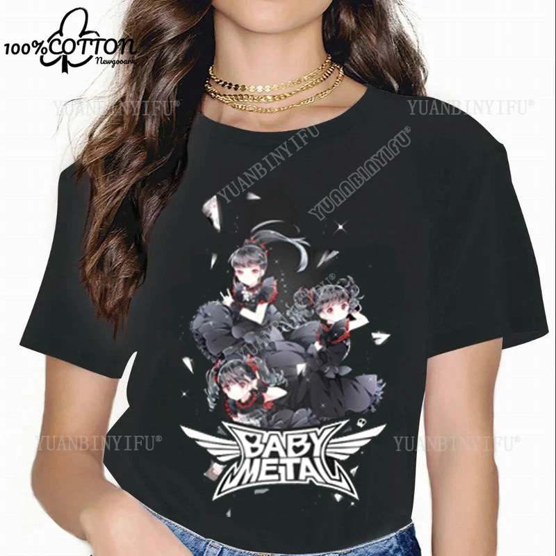 

Classic New Listing Japanese Heavy Metal Idol Band BABYMETAL Heavy Metal Printed Women's Cotton T-shirt Street Fashion