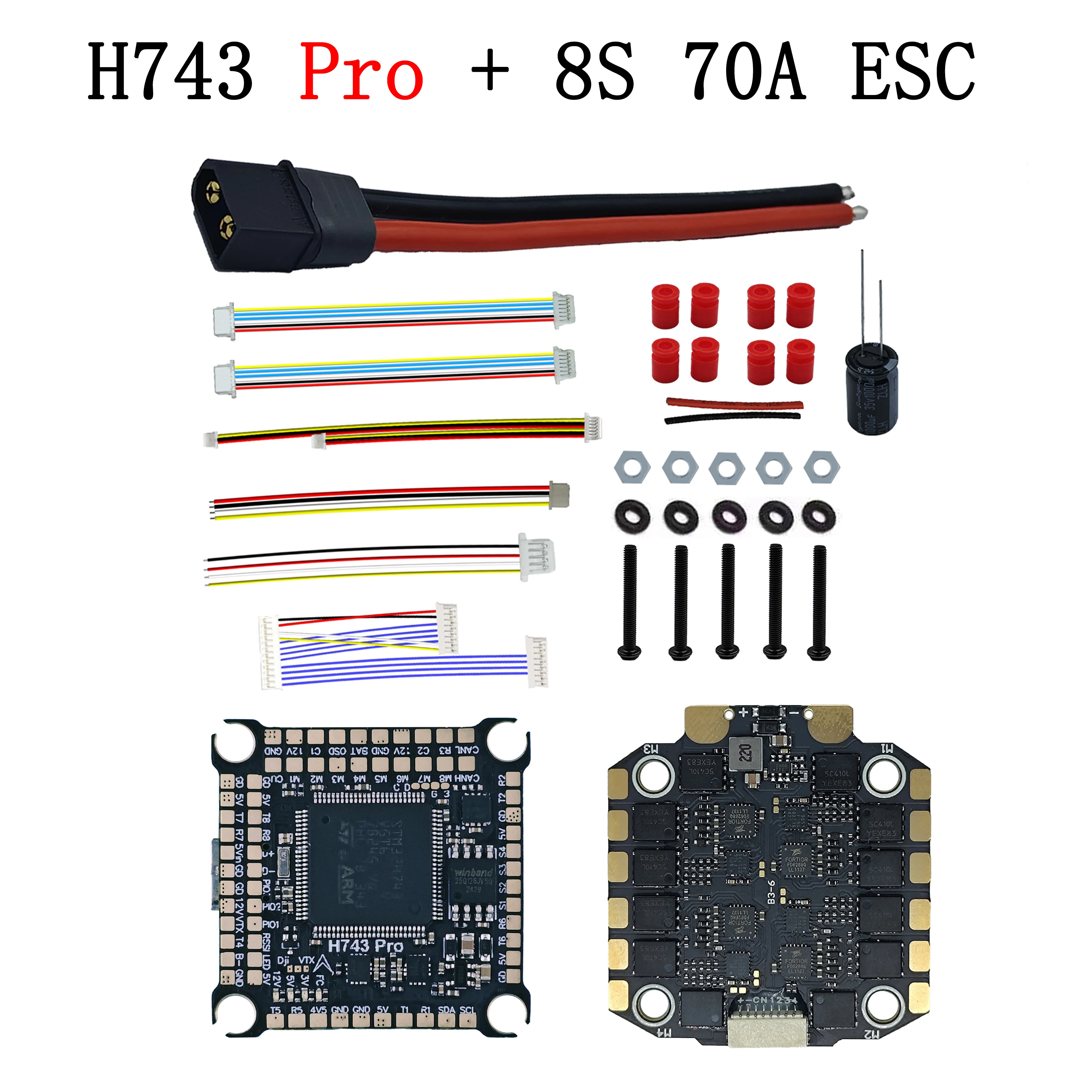 JIJIE H7 H743 Pro FC Flight Controller Stack 12s 70A 4in1 ESC Support BetaFlight Ardupilot For DJI FPV Freestyle Drone DIY Parts image 3