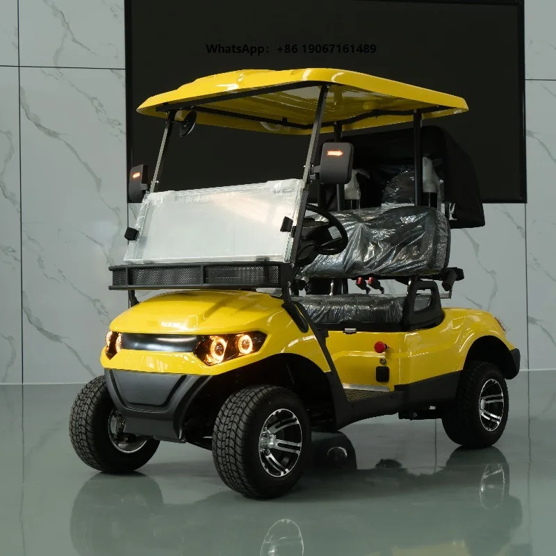 Certified Factory 2 Seats Golf Cart 100km Long Range Lithium Battery Multimedia Touch Screen LXM