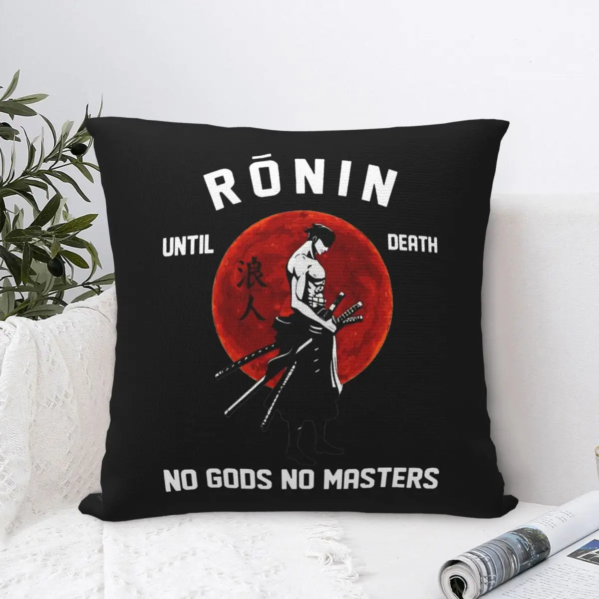 Roronoa Zoro Anime Pillowcase Polyester Cushion Cover Decoration Pillow Case Cover Home Zippered 18'