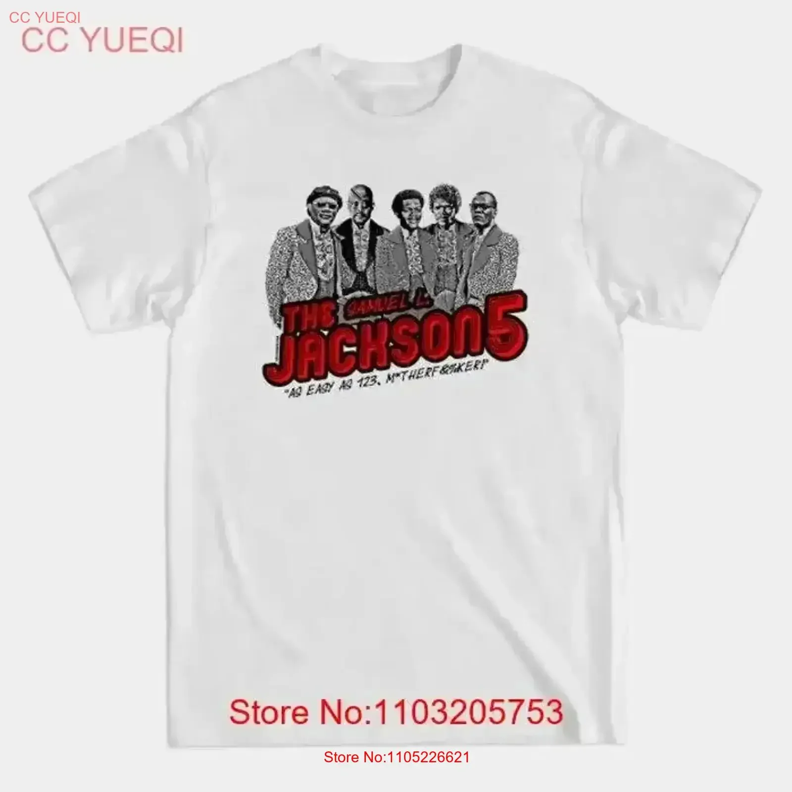 The Samuel L Jackson 5 Band For Fans S 5XL T Shirt BI04_370 vintage Washed graphic Top Everyday Wear Versatile fashion vintage