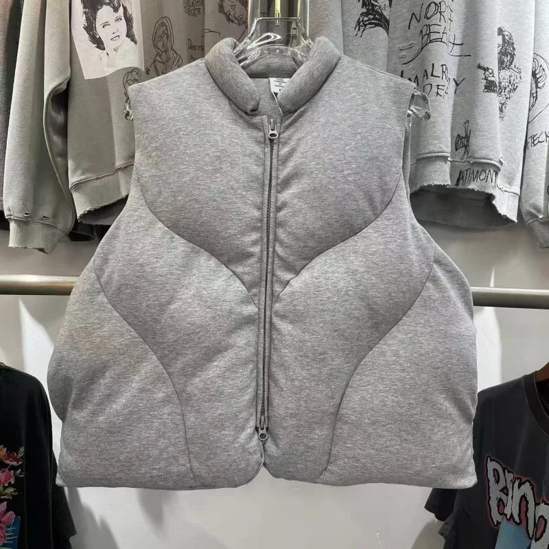 

Retro Waed American Sle Workwear Jaet Loose Casual ex Fall Winter New Arrival Faionable Zipper Closure Color