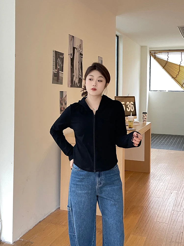 LIEDU Autumn Elegant Streetwear Fashion Coats Women Slim Long Sleeve Zipper Cardigan Shirt Vintage Elegant Office Casual Tops
