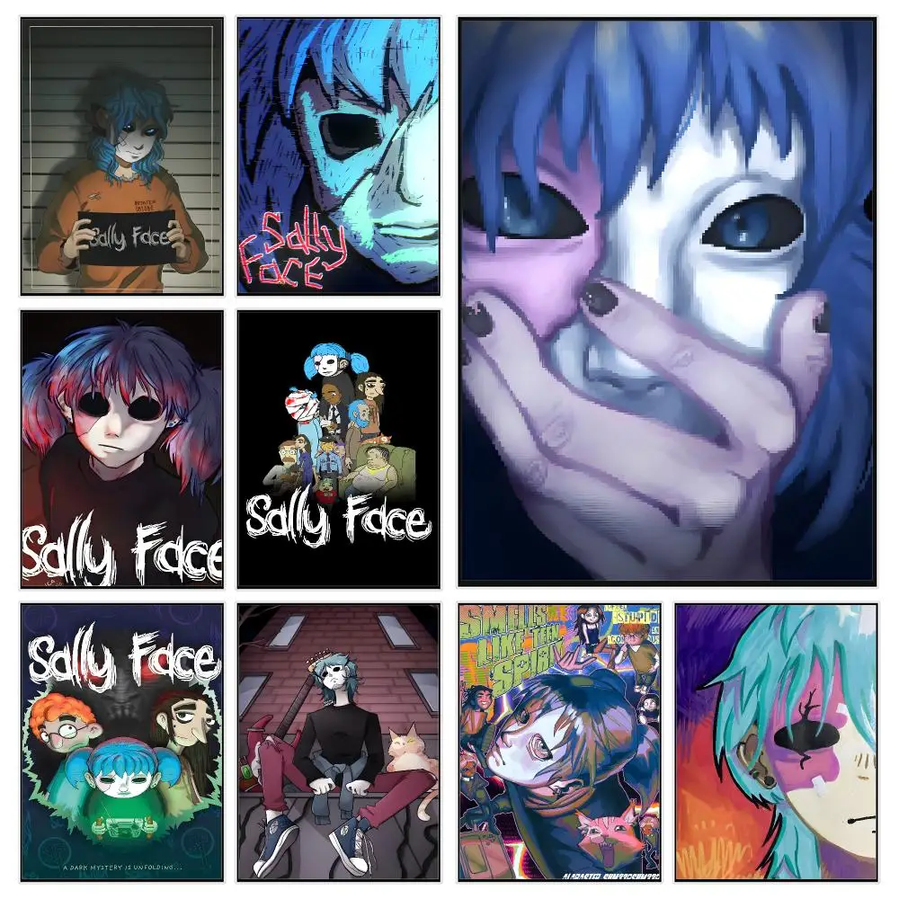 Horror VideoGame S-sally Face Poster Modern Luxury Wall Poster Home Decor Space Enhancer