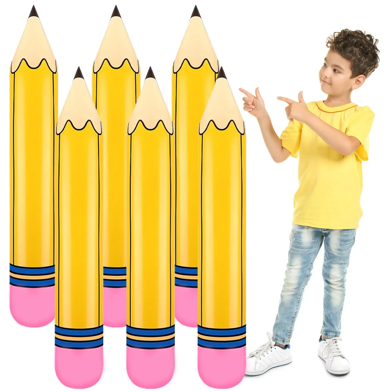 Giant Inflatable Pencil Balloon Hanging School Classroom Garden Room Back to School Graduation Themed Party Decoration