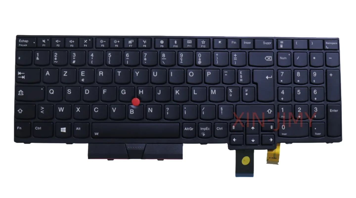 AZERTY French layout Backlit Laptop Keyboard For Lenovo Thinkpad T580 P52S T570 P51S with Pointer