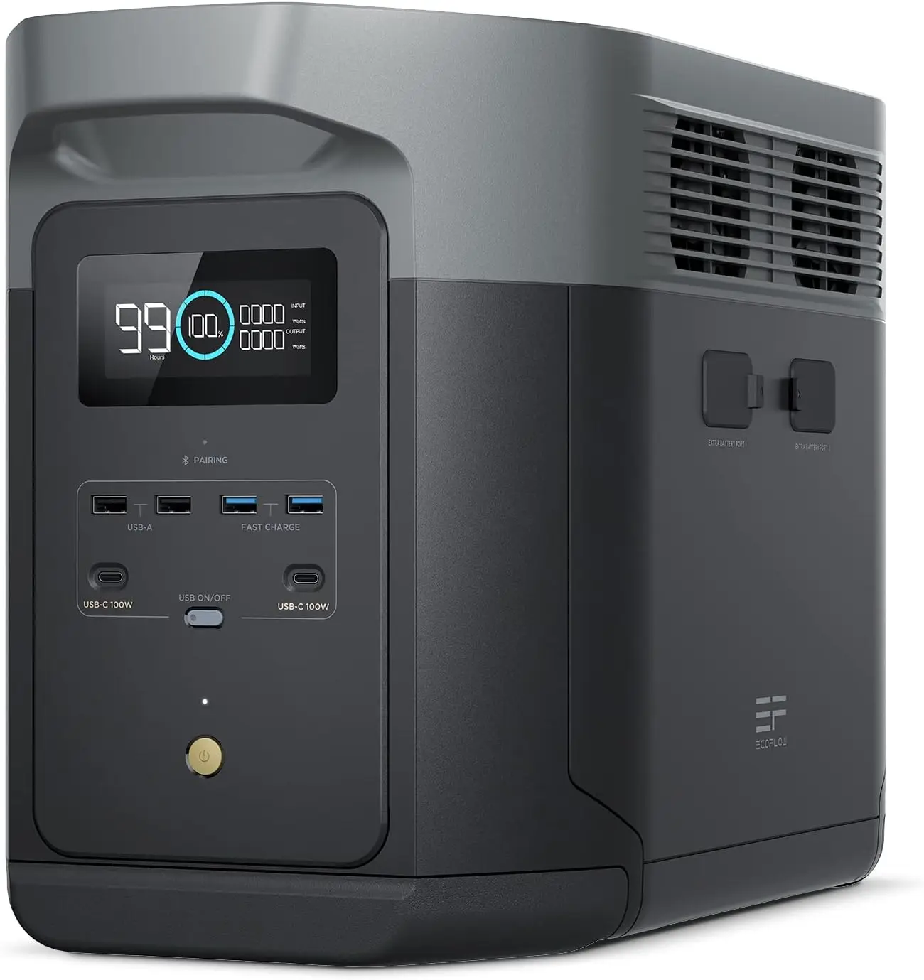 

Portable Power Station DELTA 2 Max, 2400W LFP Solar Generator, Full Charge in 1 Hr