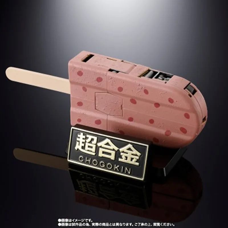 Bandai Original ChogokinImuraya Red Bean Ice Pop Robot 110mm Anime figuras de acción juguetes para niños regalo de Navidad modelo coleccionable