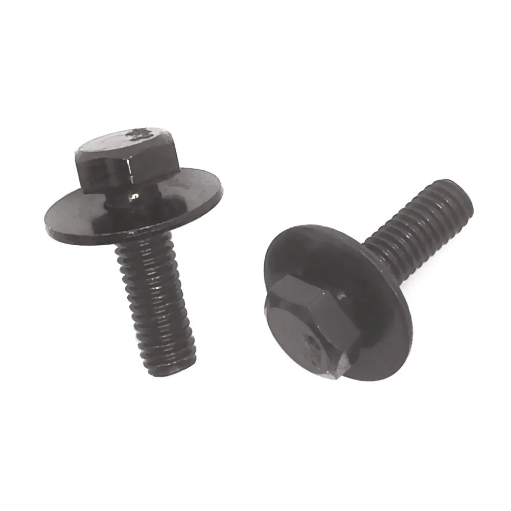 Tornillos de 6mm con espaciador para coche, piezas hexagonal externo T20 para parachoques, guardabarros, 10/5 M6