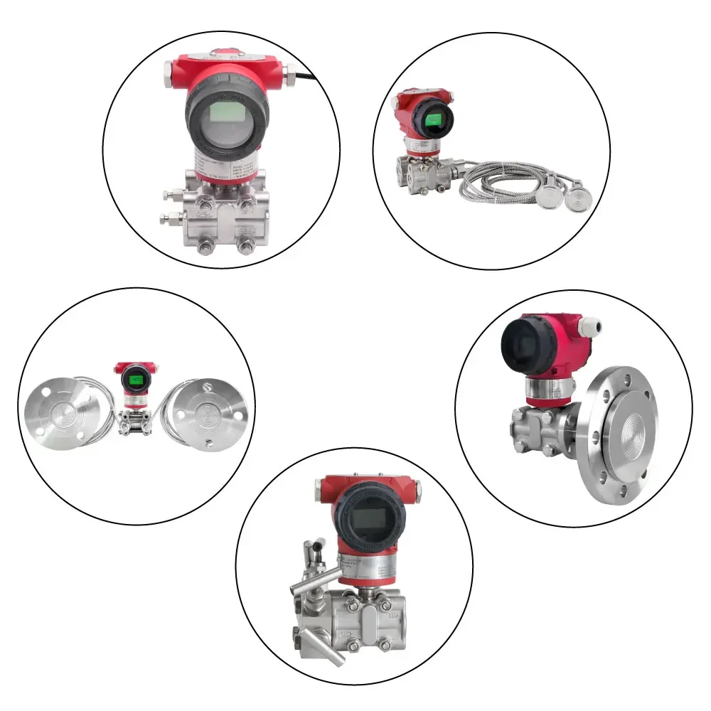 Metal Capacitance Differential Pressure Sensor DP Level Transmitter