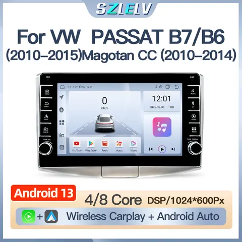 For VW Volkswagen PASSAT B7 B6 Magotan CC Carplay Video Multimedia Player Autoradio Car Radio Android Audio Auto GPS Navigation