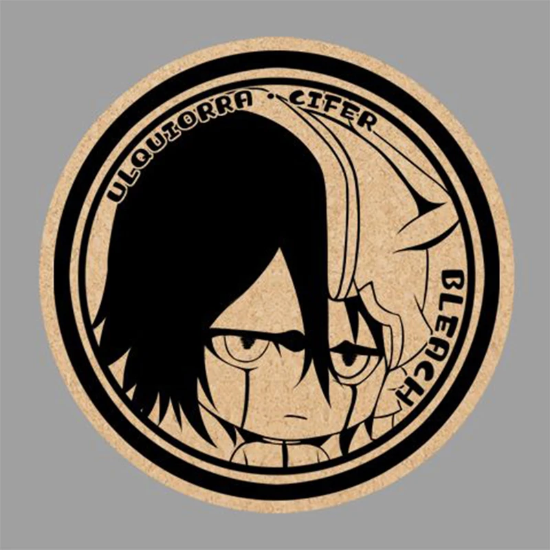 BLEACH Animation Comics Peripheral Toys Cork Coaster Anti-slip Mats Car Decorations Q-Version Action Model Figures Colletion