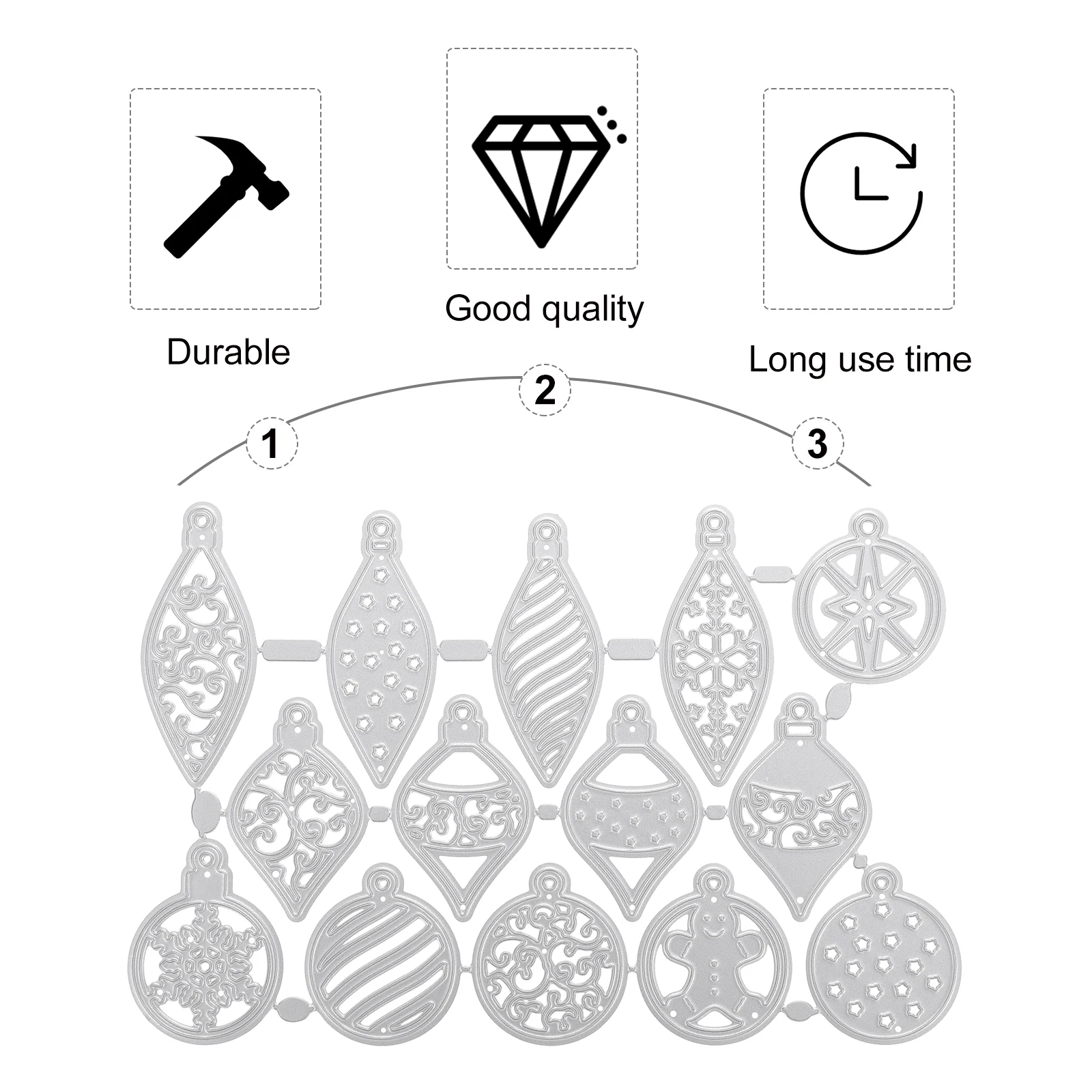 

14pcs Snowflake Cutting Dies High Quality Carbon Steel Christmas Craft Scrapbook Paper Cards Decoration Tool Maker Gift Kids