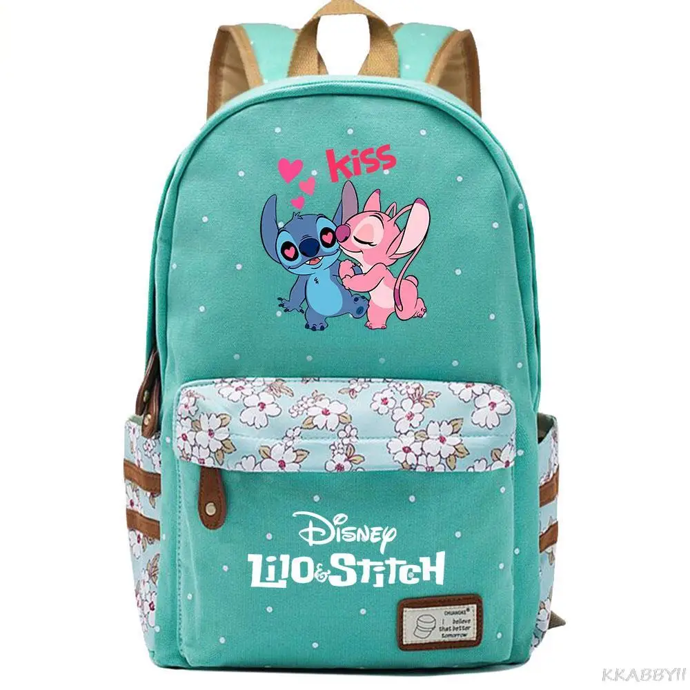 Stitch Boy Girl Kids School Book Bags Women Bagpack Teenagers Schoolbags Canvas Laptop Travel Backpack