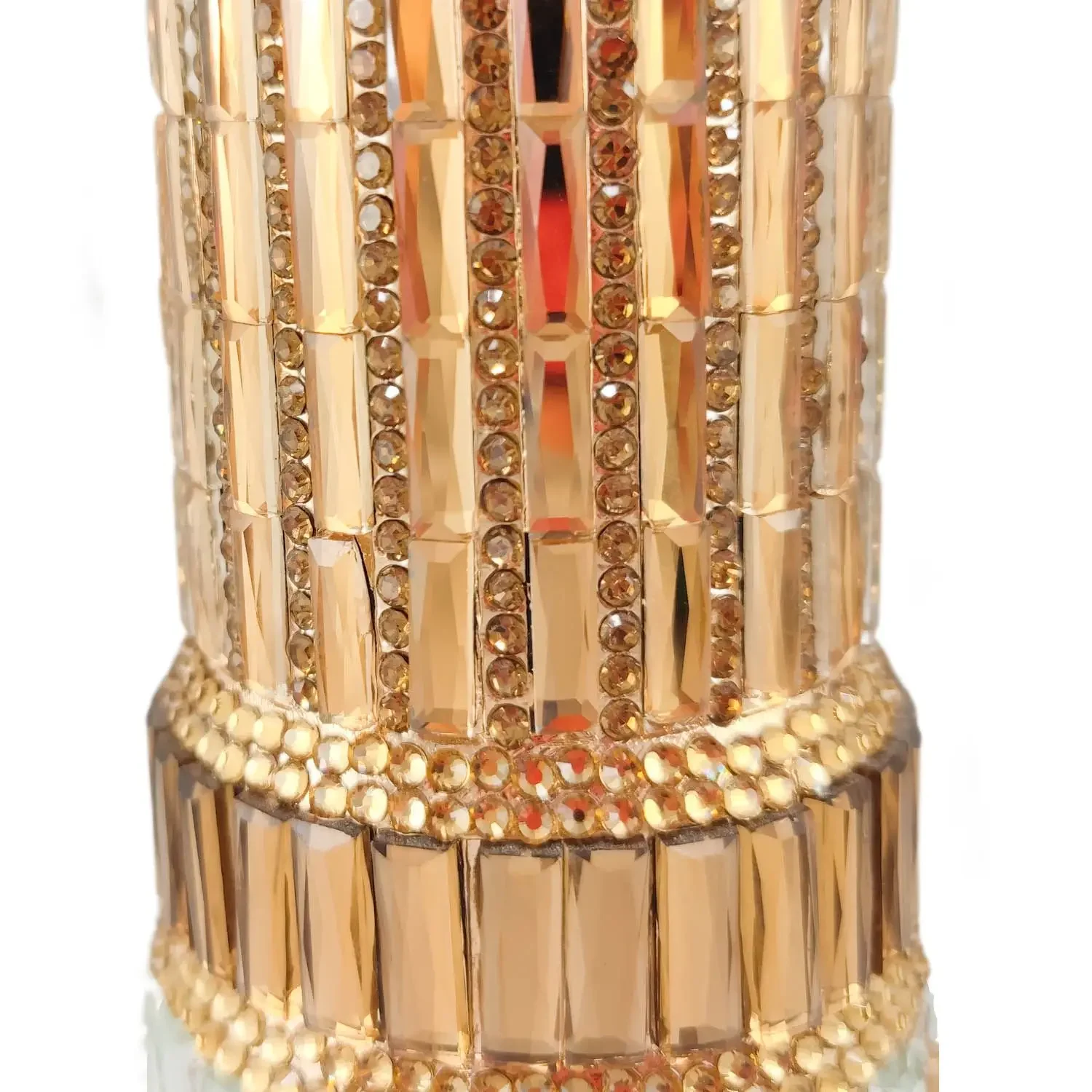 Boutique De FGG (in stock) ผู้หญิง Mini ลิปสติกคลัทช์กระเป๋าถือคริสตัลกระเป๋างานแต่งงาน Rhinestone กระเป๋าถือ